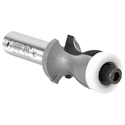 1" Dia x 1-1/8" Carbide Tipped Countertop No-Drip with Ultra-Glide Radius Bearing Guide Solid Surface, 5/16" Angle, 1/2" Shank Alt 3 - Image