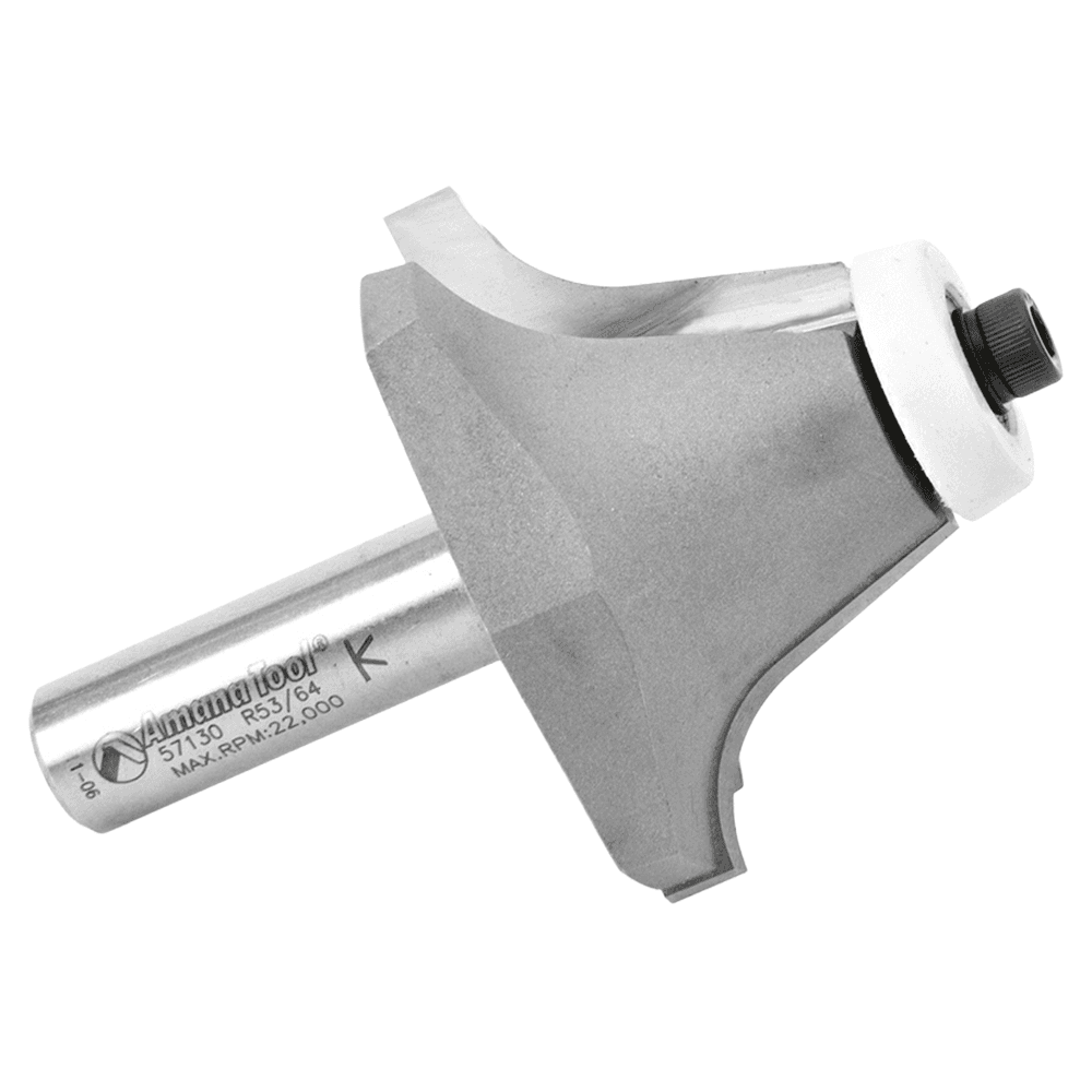 2-1/4" Dia x 1-1/4" Carbide Tipped Undermount Bowl Solid Surface Round Over Bit, 18°, 1/2" Shank Alt 2 - Image