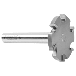 2-1/16" Dia x 1/4" Carbide Tipped Countertop Trim 6 Wing Solid Surface, 1/2" Shank Alt 3 - Image