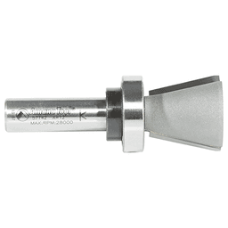 1-1/8" Dia x 1" Carbide Tipped Solid Surface Top Mount Bowl 14° Angle Router Bit, 1/2" Shank Alt 2 - Image
