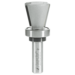 1-1/8" Dia x 1" Carbide Tipped Solid Surface Top Mount Bowl 14° Angle Router Bit, 1/2" Shank Main - Image