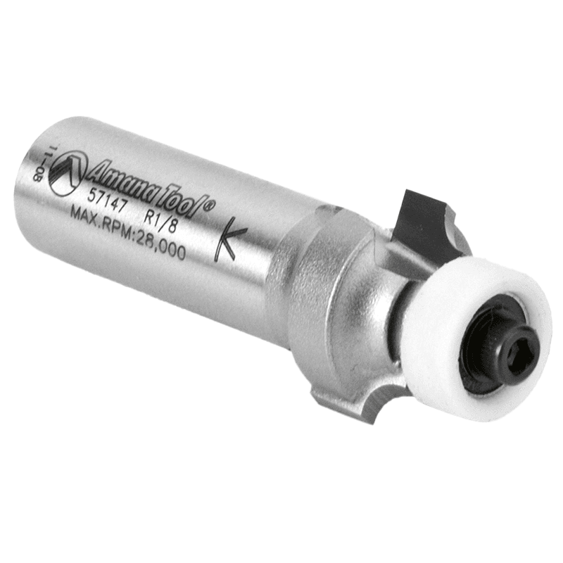 3/4" x 1/8" Radius Corner Rounding Bit with Ball Bearing Guide Solid Surface, 2-Flute, 1/2" Shank - Alt Image 2