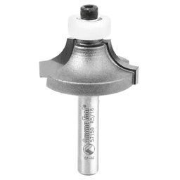 1-1/8" x 5/16" Radius Corner Rounding Bit with Ball Bearing Guide Solid Surface, 2-Flute, 1/4" Shank - Main Image