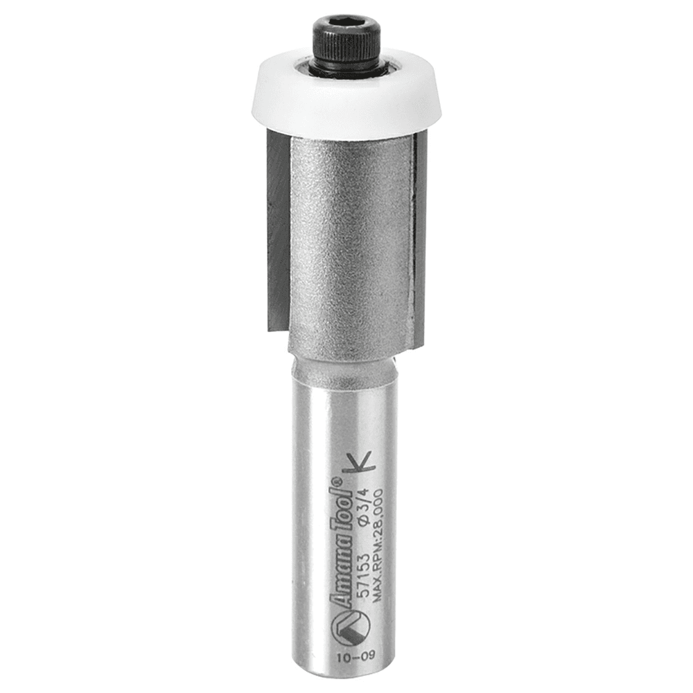 3/4" x 3-1/4" Sink/Trim Bit with Ultra-Glide Ball Bearing Guide Solid Surface, 2-Flute, 1/2" Shank - Main Image
