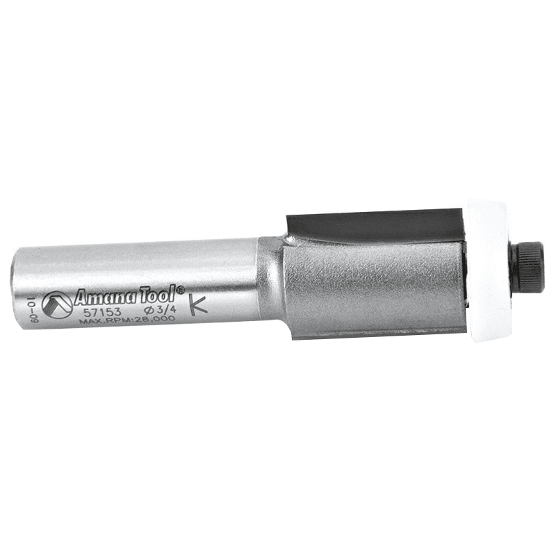 3/4" x 3-1/4" Sink/Trim Bit with Ultra-Glide Ball Bearing Guide Solid Surface, 2-Flute, 1/2" Shank - Alt Image 1