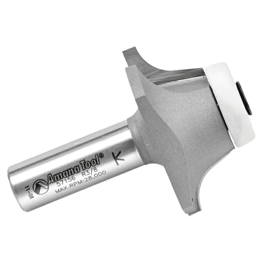 1-25/32" Dia x 11/16" Carbide Tipped Undermount Bowl Solid Surface Round Over Bit, 17°, 1/2" Shank Alt 2 - Image