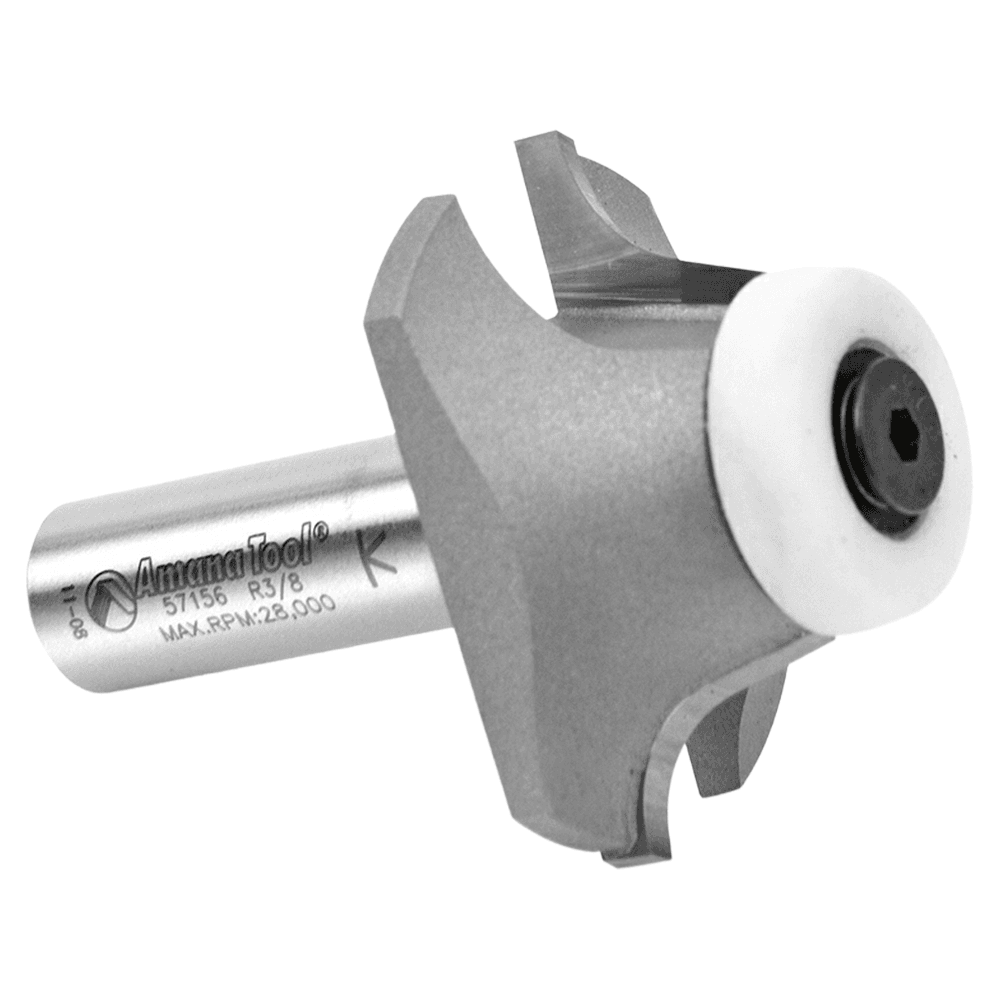 1-25/32" Dia x 11/16" Carbide Tipped Undermount Bowl Solid Surface Round Over Bit, 17°, 1/2" Shank Alt 3 - Image