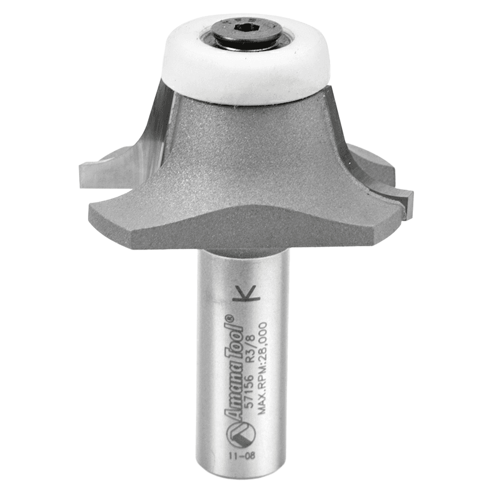 1-25/32" Dia x 11/16" Carbide Tipped Undermount Bowl Solid Surface Round Over Bit, 17°, 1/2" Shank Main - Image