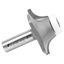 2" Dia x 11/16" Carbide Tipped Undermount Bowl Solid Surface Round Over Bit, 14°, 1/2" Shank Alt 2 - Image