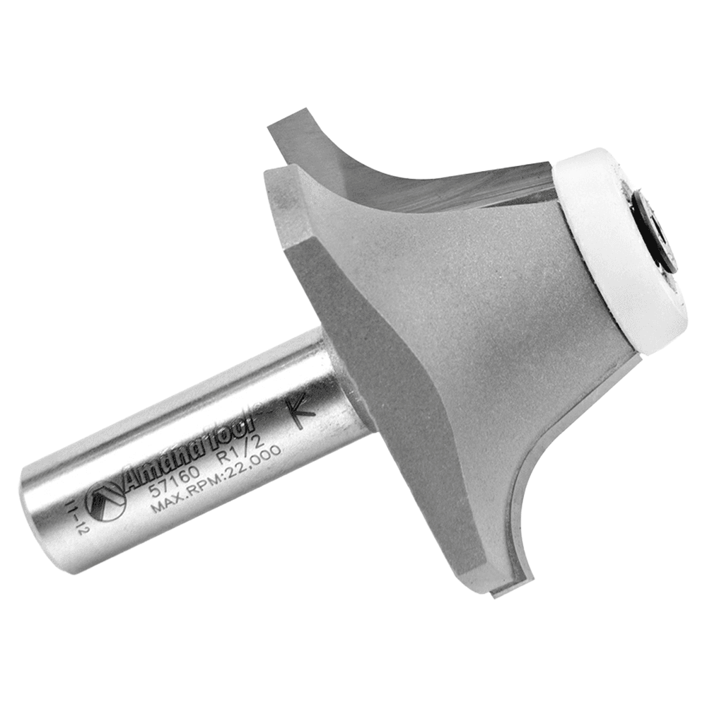 2-1/8" Dia x 1" Carbide Tipped Undermount Bowl Solid Surface Round Over Bit, 17°, 1/2" Shank Alt 2 - Image