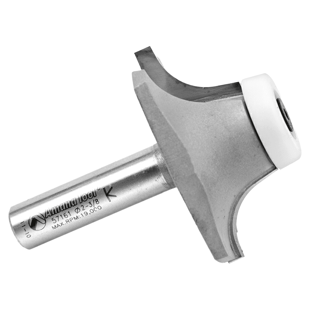 2-3/8" Dia x 7/8" Carbide Tipped Wilsonart SSV Bowl Solid Surface Round Over Bit, 12°, 1/2" Shank Alt 2 - Image