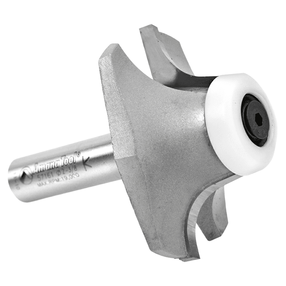 2-3/8" Dia x 7/8" Carbide Tipped Wilsonart SSV Bowl Solid Surface Round Over Bit, 12°, 1/2" Shank Alt 3 - Image