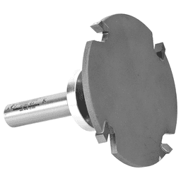 3" Dia x 3/16" Carbide Tipped 4 Wing Cut Out Solid Surface, 1/2" Shank, 27/32" Depth of Cut Alt 3 - Image