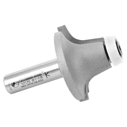 1-7/8" Dia x 1" Carbide Tipped Round Over with Ultra-Glide Radius Bearing Guide Solid Surface, 10°, 3/8 Radius, 1/2" Shank Alt 2 - Image