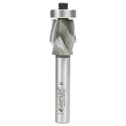 22mm x 3-15/16" Spiral Flush Trim Compression Bit with Lower Ball Bearing, 2-Flute, 1/2" Shank - Main Image