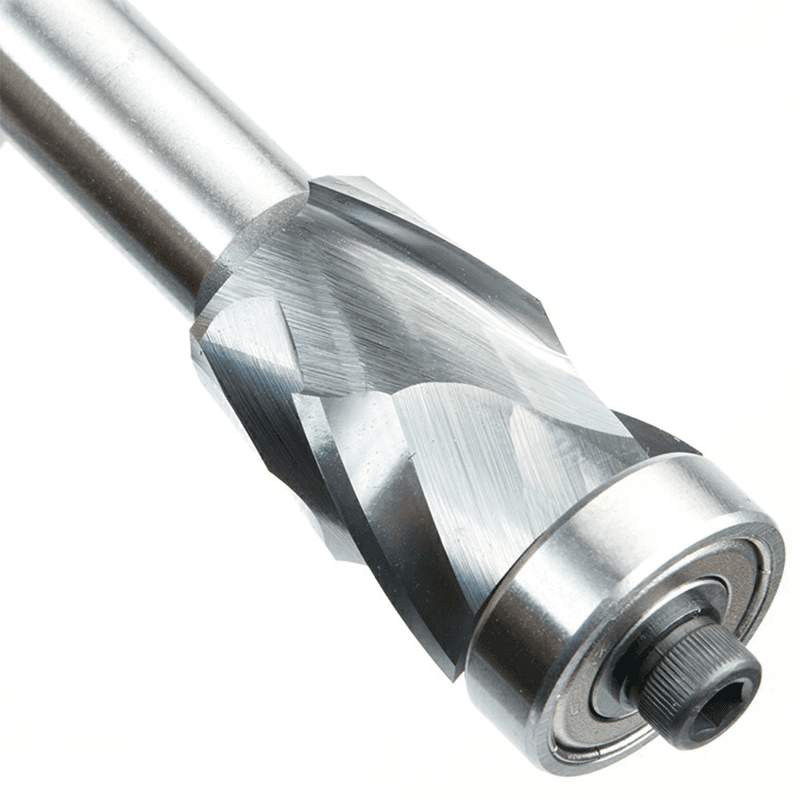 22mm x 3-15/16" Spiral Flush Trim Compression Bit with Lower Ball Bearing, 2-Flute, 1/2" Shank - Alt Image 3