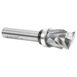 7/8" x 1-9/64" Solid Carbide (Brazed To Steel Shank) Spiral Pattern/Plunge Compression Bit, 1/2" Shank with Upper Ball Bearing Alt 3 - Image