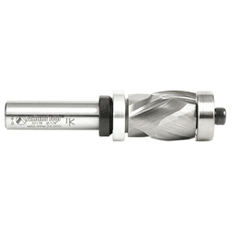 7/8" x 3-3/4" Spiral Flush Trim Compression Bit with Upper/Lower Ball Bearing, 2-Flute, 1/2" Shank - Alt Image 1