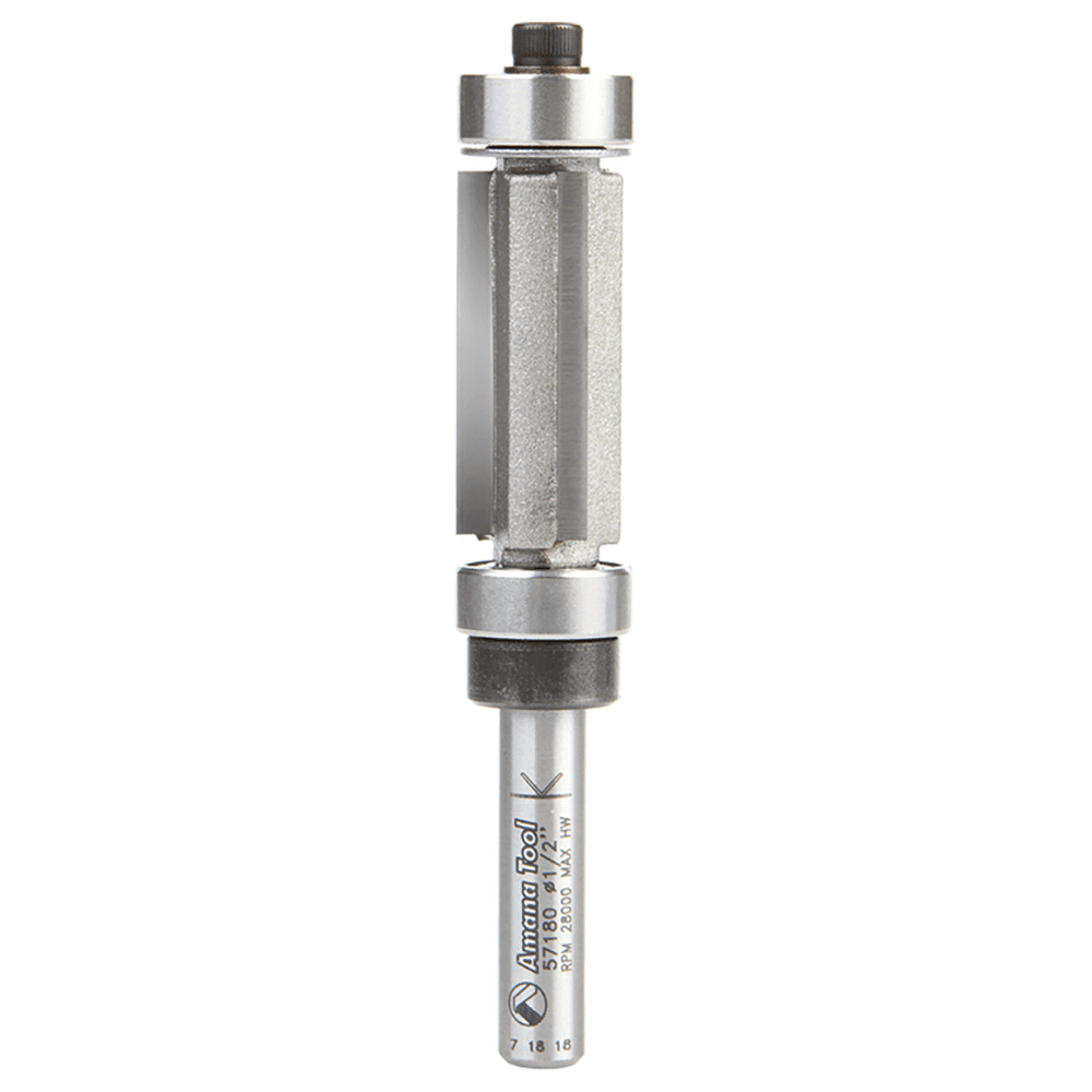 1/2" x 2-29/32" Multi-Trimmer Bit, 3-Flute, 1/4" Shank - Main Image