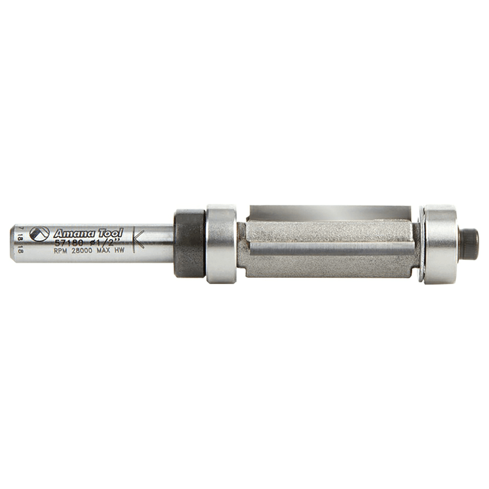 1/2" x 2-29/32" Multi-Trimmer Bit, 3-Flute, 1/4" Shank - Alt Image 1