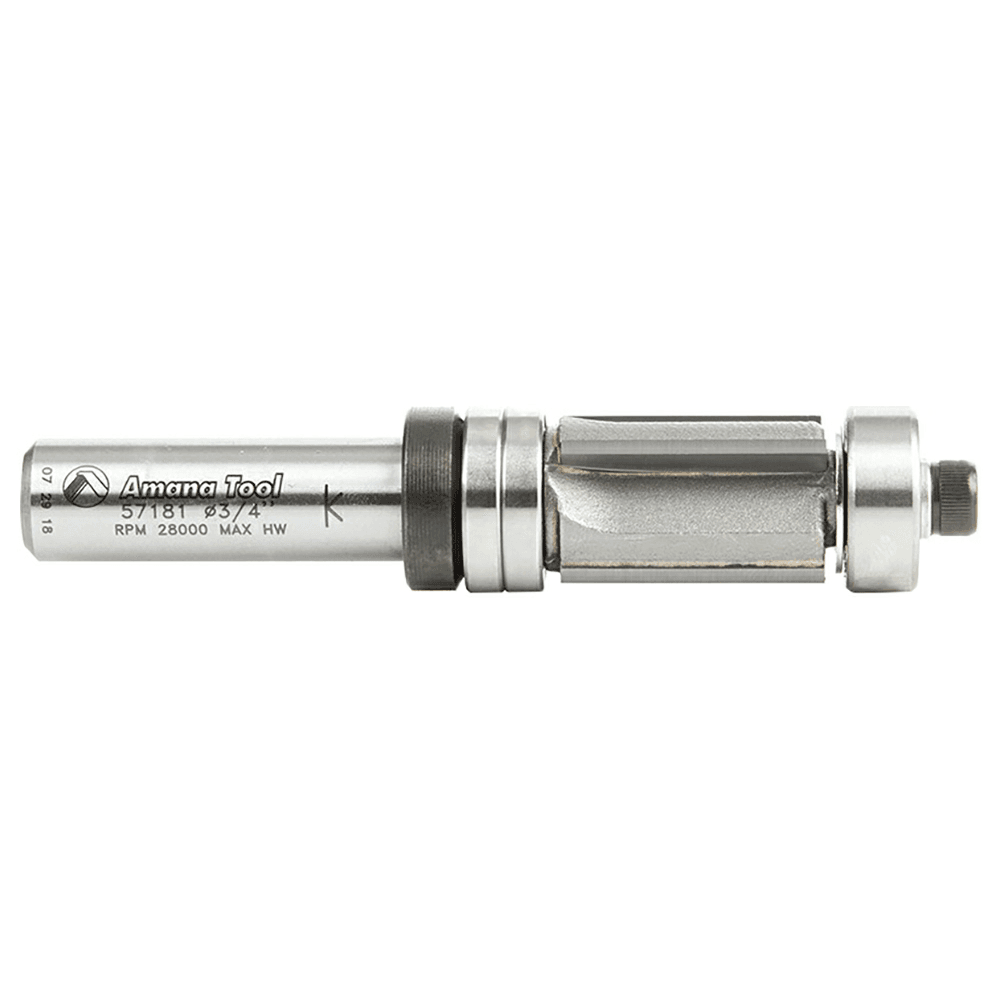 3/4" x 3-25/32" Multi-Trimmer Bit, 4-Flute, 1/2" Shank - Alt Image 1