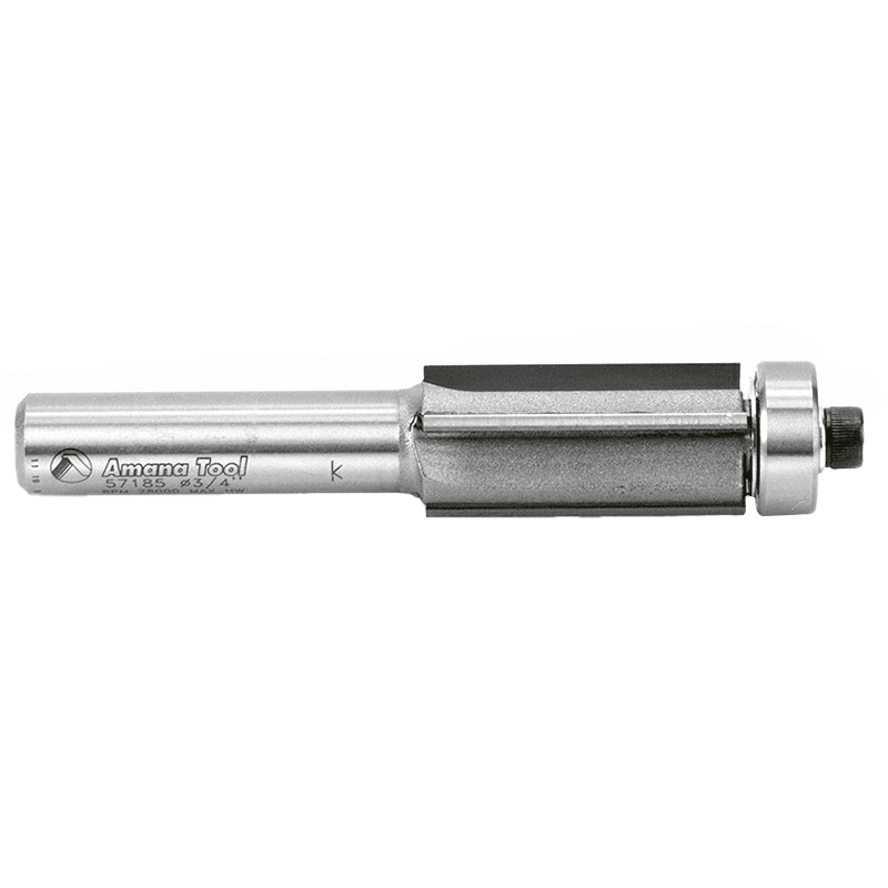 3/4" x 4" Flush Trim Solid Surface Bit, 4-Flute, 1/2" Shank - Alt Image 1