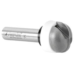 1-1/8" x 3/8" Radius Cove Bit/Backsplash with Bearing Guide Solid Surface, 2-Flute, 1/2" Shank - Alt Image 2