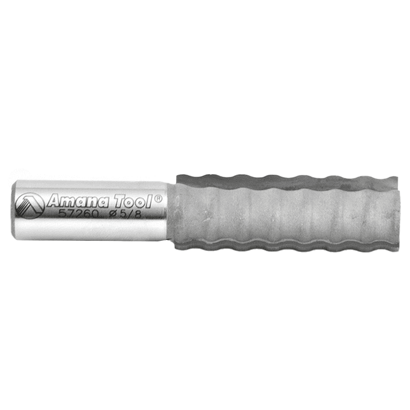 5/8" x 3-1/8" Wavy Glue Joint Solid Surface Bit, 2-Flute, 1/2" Shank - Alt Image 1