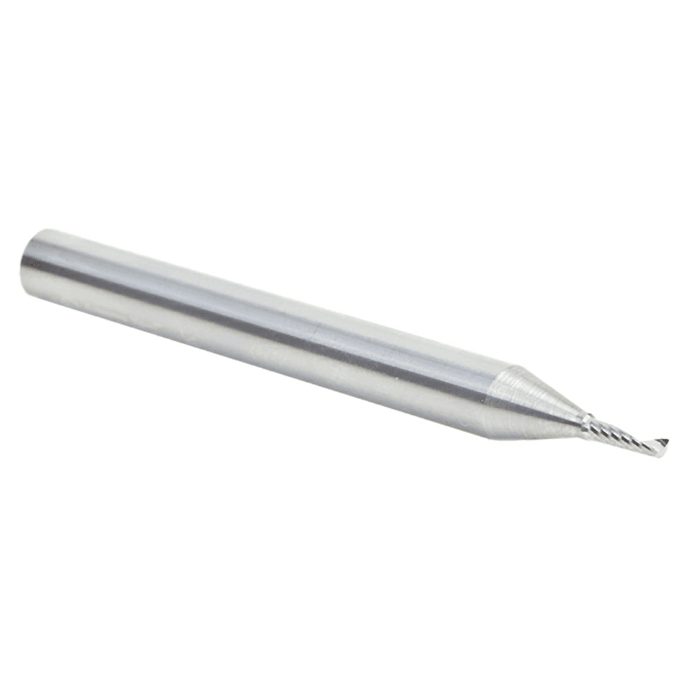 2mm Dia x 6mm Metric Solid Carbide CNC Spiral 'O' Single Flute, Aluminum Cutting, 6mm Shank, 64mm Long Up-Cut Router Bit Alt 2 - Image