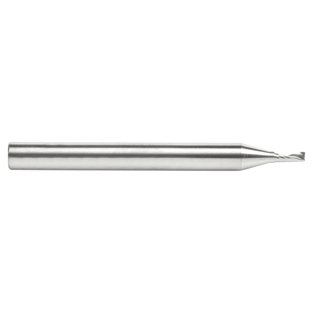 2.5mm Dia x 6mm Metric Solid Carbide CNC Spiral 'O' Single Flute, Aluminum Cutting, 6mm Shank, 64mm Long Up-Cut Router Bit Alt 1 - Image