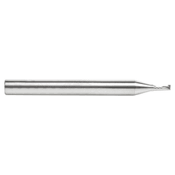 2.5mm Dia x 6mm Metric Solid Carbide CNC Spiral 'O' Single Flute, Aluminum Cutting, 6mm Shank, 64mm Long Up-Cut Router Bit Alt 1 - Image