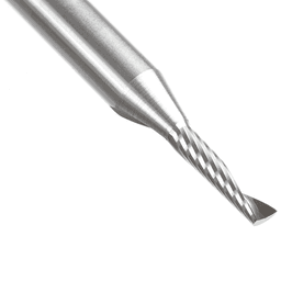 3mm Dia x 12mm Metric Solid Carbide CNC Spiral 'O' Single Flute, Aluminum Cutting, 6mm Shank, 64mm Long Up-Cut Router Bit Alt 3 - Image