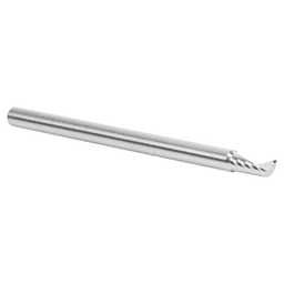4mm Dia x 8mm Metric Solid Carbide CNC Spiral 'O' Single Flute, Aluminum Cutting, 4mm Shank, 66mm Long Up-Cut Router Bit Alt 2 - Image