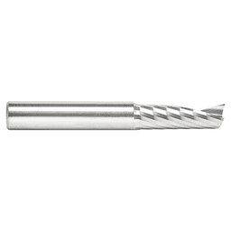 10mm Dia x 30mm Metric Solid Carbide CNC Spiral 'O' Single Flute, Aluminum Cutting, 10mm Shank, 76mm Long Up-Cut Router Bit Alt 1 - Image