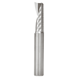 10mm Dia x 30mm Metric Solid Carbide CNC Spiral 'O' Single Flute, Aluminum Cutting, 10mm Shank, 76mm Long Up-Cut Router Bit Main - Image