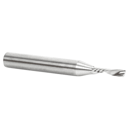 3mm Dia x 12mm Solid Carbide CNC Spiral 'O' Single Flute, Aluminum Cutting, 6mm Shank, 50mm Long Down-Cut Router Bit Alt 3 - Image