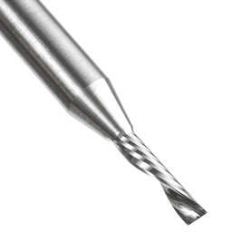 3mm Dia x 12mm Solid Carbide CNC Spiral 'O' Single Flute, Aluminum Cutting, 6mm Shank, 50mm Long Down-Cut Router Bit Alt 5 - Image