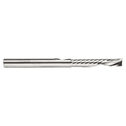6mm Dia x 32mm Solid Carbide CNC Spiral 'O' Single Flute, Aluminum Cutting, 6mm Shank, 76mm Long Down-Cut Router Bit Alt 2 - Image