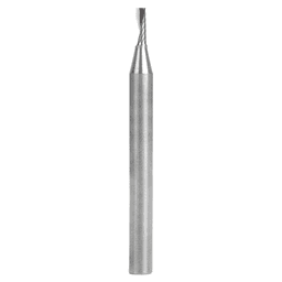 3mm Dia x 8mm Metric Solid Carbide CNC Spiral 'O' Single Flute, Plastic Cutting, 6mm Shank, 64mm Long Up-Cut Router Bit Alt 1 - Image