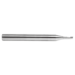 3mm Dia x 8mm Metric Solid Carbide CNC Spiral 'O' Single Flute, Plastic Cutting, 6mm Shank, 64mm Long Up-Cut Router Bit Alt 2 - Image