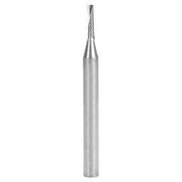3mm Dia x 12mm Metric Solid Carbide CNC Spiral 'O' Single Flute, Plastic Cutting, 6mm Shank, 64mm Long Up-Cut Router Bit Alt 1 - Image
