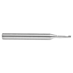 3mm Dia x 12mm Metric Solid Carbide CNC Spiral 'O' Single Flute, Plastic Cutting, 6mm Shank, 64mm Long Up-Cut Router Bit Alt 2 - Image