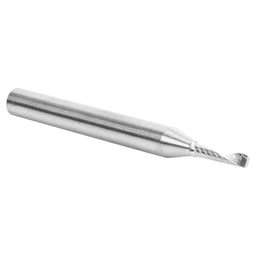 3mm Dia x 12mm Metric Solid Carbide CNC Spiral 'O' Single Flute, Plastic Cutting, 6mm Shank, 64mm Long Up-Cut Router Bit Alt 3 - Image