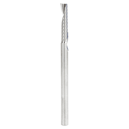 4mm Dia x 20mm Metric Solid Carbide CNC Spiral 'O' Single Flute, Plastic Cutting, 4mm Shank, 64mm Long Up-Cut Router Bit Alt 1 - Image