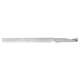 4mm Dia x 20mm Metric Solid Carbide CNC Spiral 'O' Single Flute, Plastic Cutting, 4mm Shank, 64mm Long Up-Cut Router Bit Alt 2 - Image