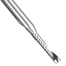 4mm Dia x 20mm Metric Solid Carbide CNC Spiral 'O' Single Flute, Plastic Cutting, 6mm Shank, 64mm Long Up-Cut Router Bit Alt 4 - Image