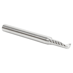 5mm Dia x 16mm Metric Solid Carbide CNC Spiral 'O' Single Flute, Plastic Cutting, 6mm Shank, 64mm Long Up-Cut Router Bit Alt 3 - Image