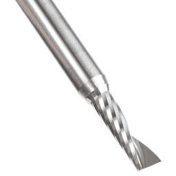 5mm Dia x 16mm Metric Solid Carbide CNC Spiral 'O' Single Flute, Plastic Cutting, 6mm Shank, 64mm Long Up-Cut Router Bit Alt 4 - Image