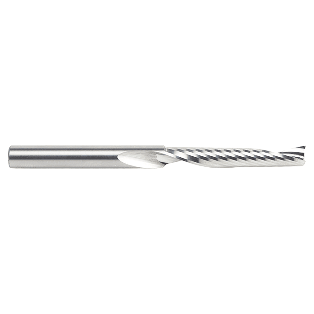 5mm Dia x 30mm Metric Solid Carbide CNC Spiral 'O' Single Flute, Plastic Cutting, 5mm Shank, 64mm Long Up-Cut Router Bit Alt 2 - Image
