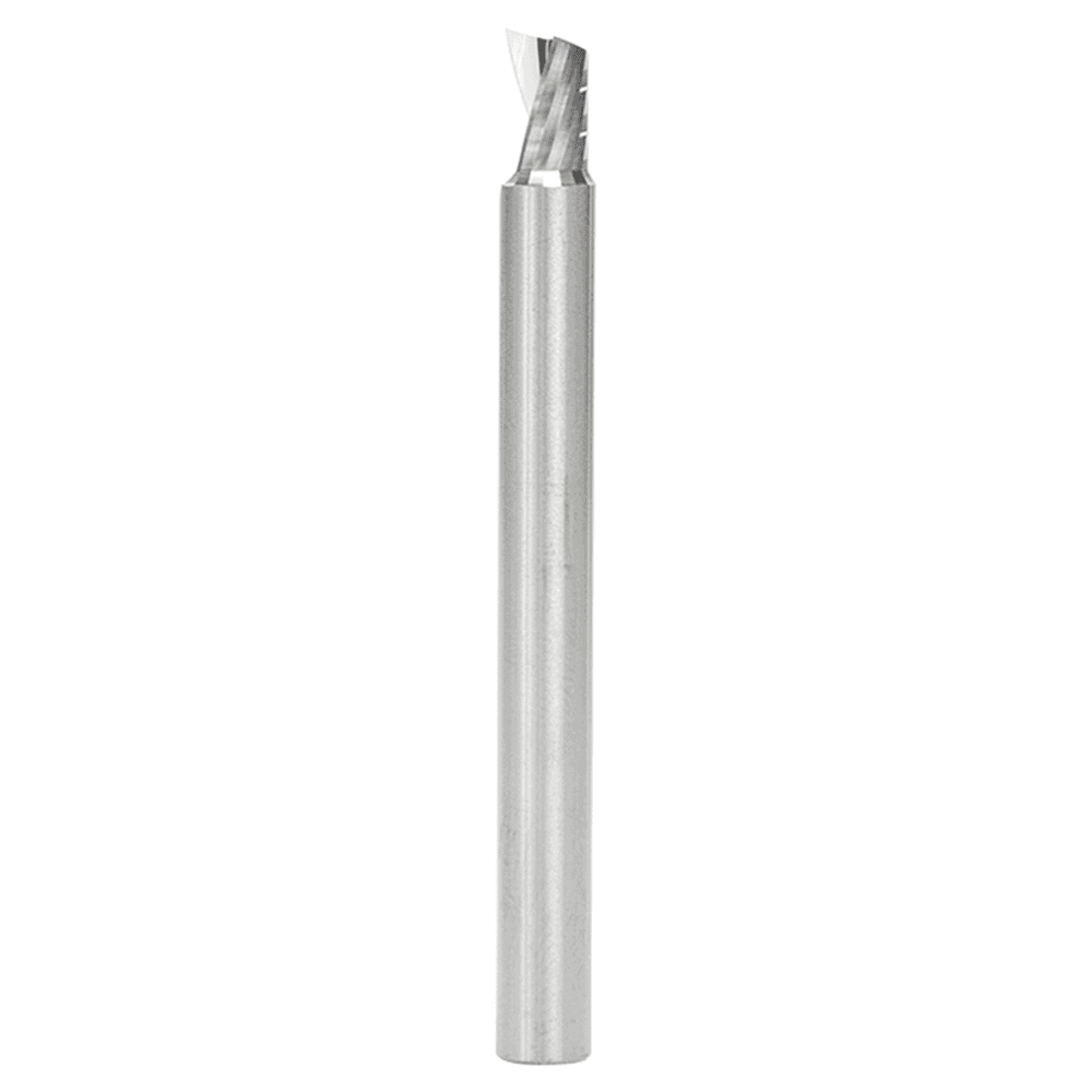 6mm Dia x 8mm Metric Solid Carbide CNC Spiral 'O' Single Flute, Plastic Cutting, 6mm Shank, 64mm Long Up-Cut Router Bit Alt 1 - Image